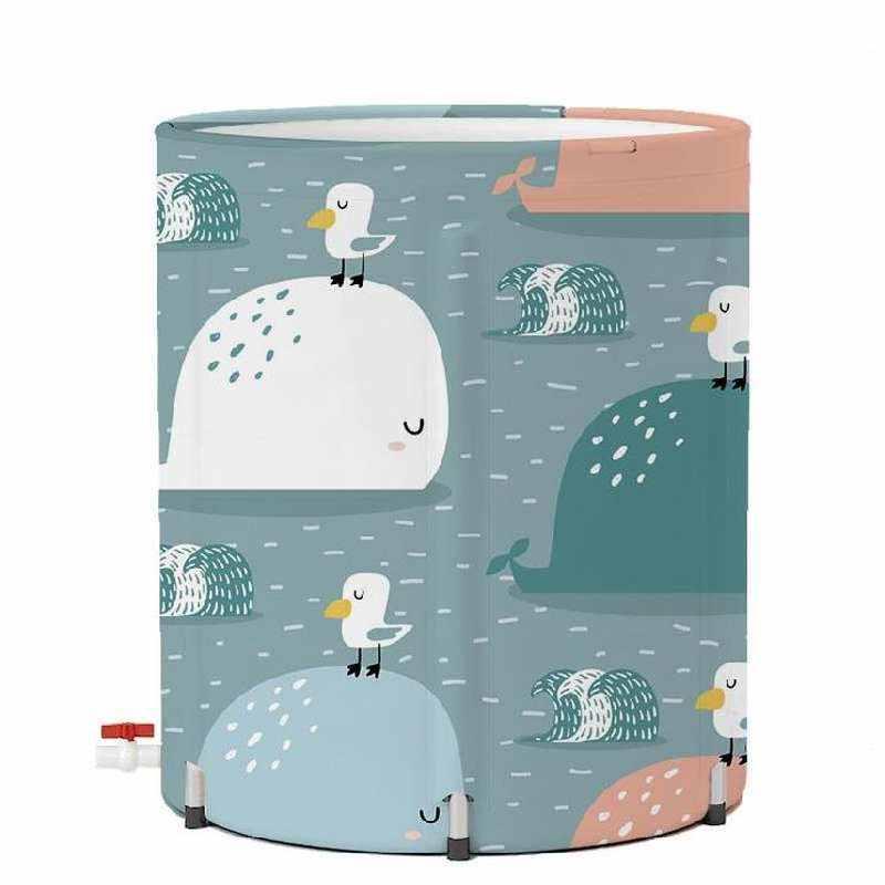 极速泡澡桶家里幼儿排水管特大y简易袋子自动室内折叠式泡澡桶双