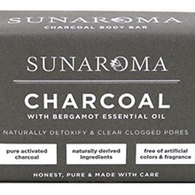 极速SUNAROMA Soap Bar Charcoal With BergamotP Oil 8 Ounce (S