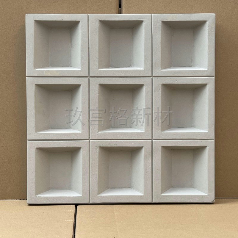 极速轻质PU九宫格水泥构件空心砖B背景墙室内实心隔断门头装饰工