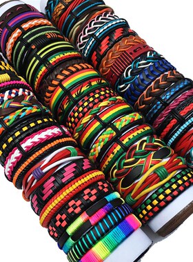 极速50PCS/set Wholesale Lots Bulk Random PMunk Men's Lea