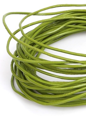 极速5meter/lot 1/1.5p/2mm 16 Colors Genuine Round Leather Co