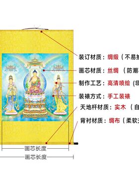 极速东方三圣画像药o师三尊药师佛药师琉璃光菩萨日光月光菩萨佛