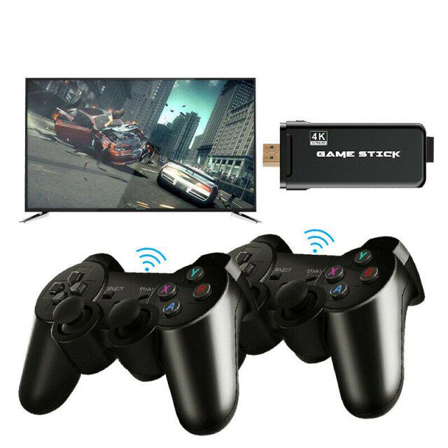 新品4K TV Retro Video Gatme Console With 2.4G Double Wireles