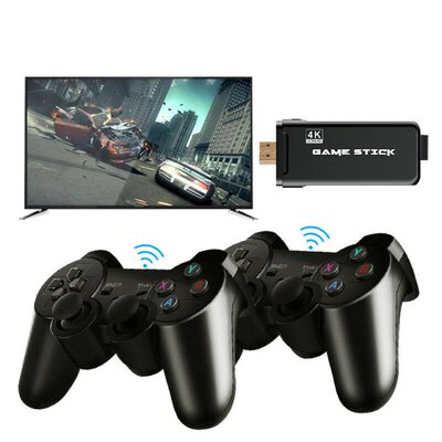 新品4K TV Retro Video Gatme Console With 2.4G Double Wireles