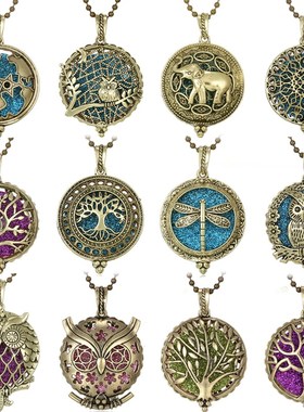 极速Aroma Diffuser Necklace AromatherapIy Jewelry Pendant e