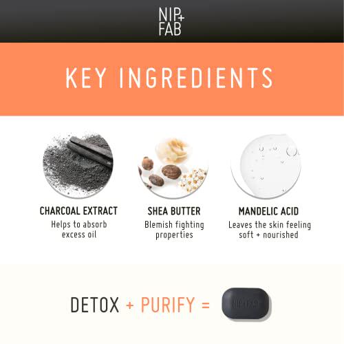 新品Nip+Fab Charcoal and Mandelic Acid Fix CleansinWg Bar Fa