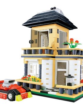 极速Puzzle House mModel DIY Engineering Building Blocks Land