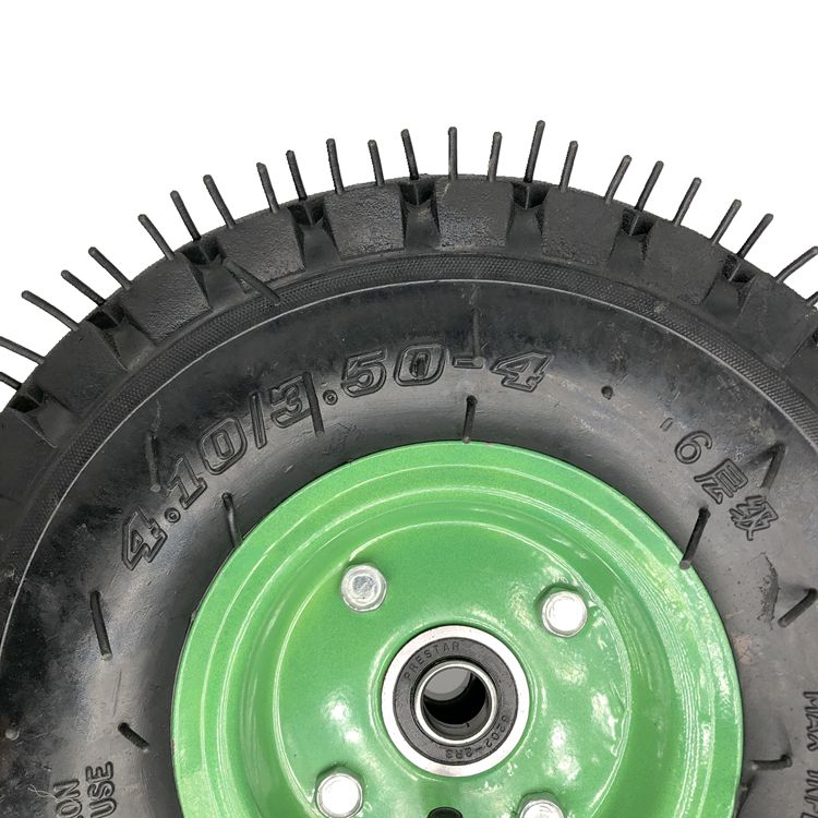 极速手推车4.10/3.50-4充气轮胎10寸H内胎外胎电动车260x85实心轮