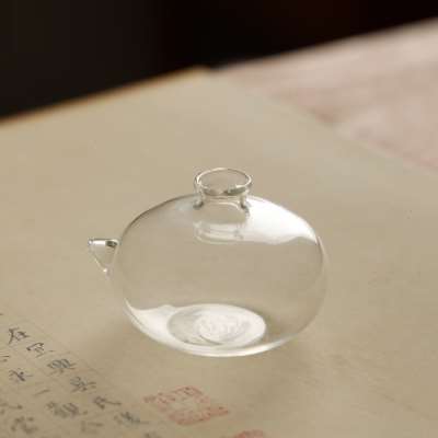 极速明镜砚滴 晶莹剔透 砚台磨墨用水滴文房毛笔用V水盂笔洗可爱