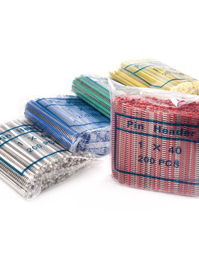 极速排针黑色2g.54mm彩色镀金单排/双排小黑夹单排针1*40P直针/弯