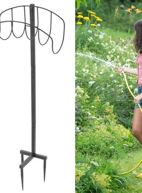 极速Water Hose Hanger Holder Stand DetachaNble Iron Garden W