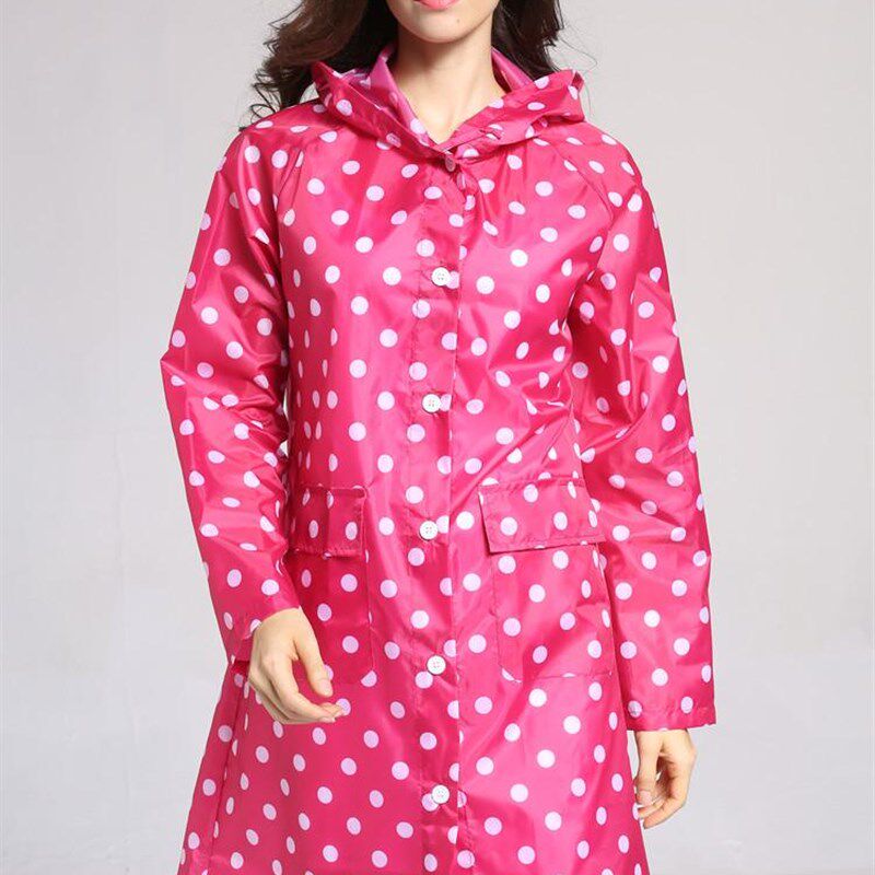 极速雨衣时尚雨披款o防水风衣外套户外徒步长便携女透气成人圆点