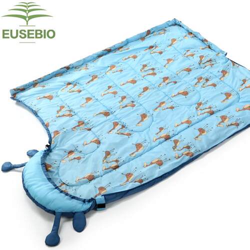 新品EUSEBIO睡袋儿童秋冬季加厚保暖睡袋N室内大童防踢被学生午休