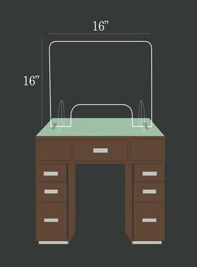 极速Completely transparrent Antispray Plastic Divider Protec