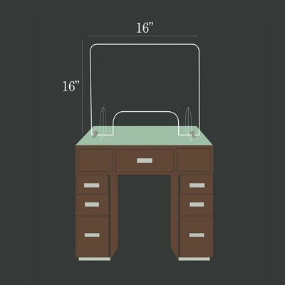 极速Completely transparrent Antispray Plastic Divider Protec