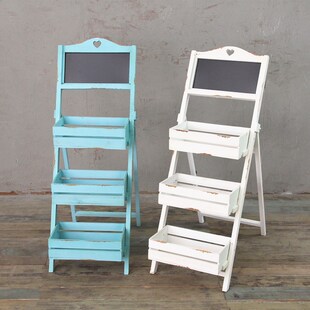 极速Wood Plants Stmand Outdoor Indoor Ladder Shelf with Blac