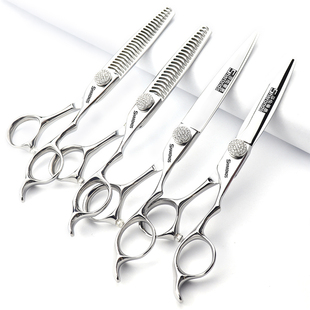 极速理发店造型师i专用美发剪刀6寸7寸CNC千丝百丝理发平剪牙剪套