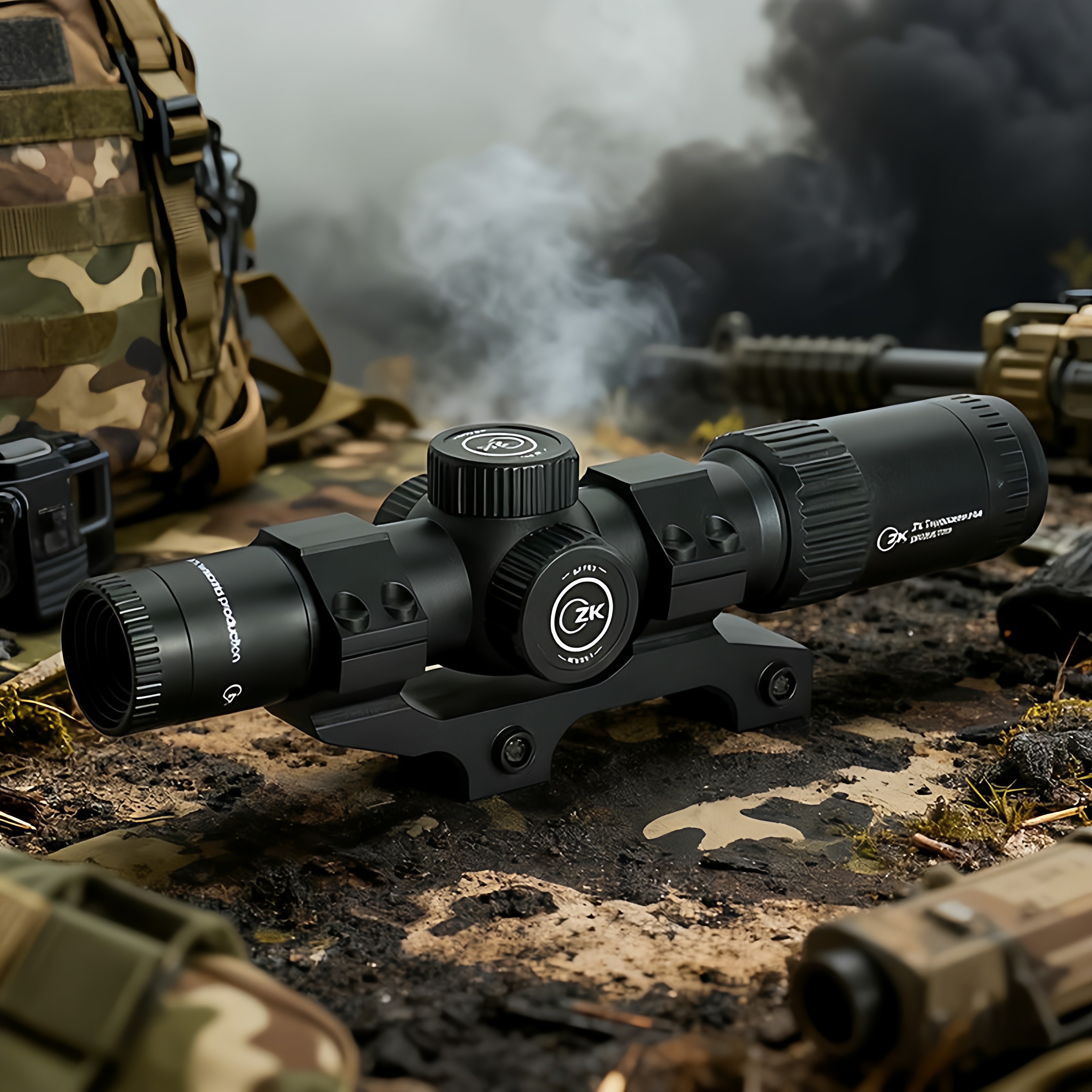 玩具发射器装饰镜558g红绿点折叠镜望远镜放大器弹弓玩具通用配件