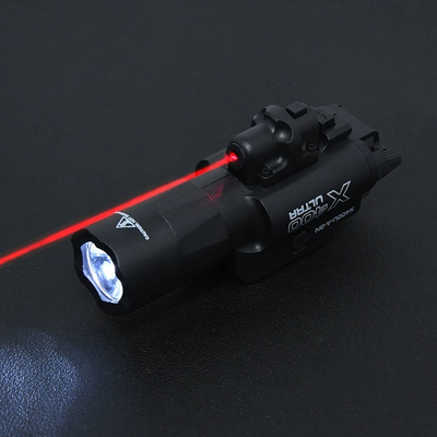 X400u尼龙红镭射手电筒下挂二合一可调节20mm通用导轨玩具枪配件