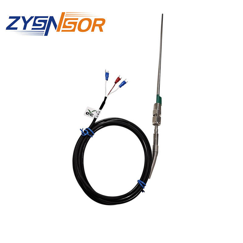 台湾EYC出线式热电阻 管径5MM管长350MM出线2MPVC FPT1/4活动螺纹