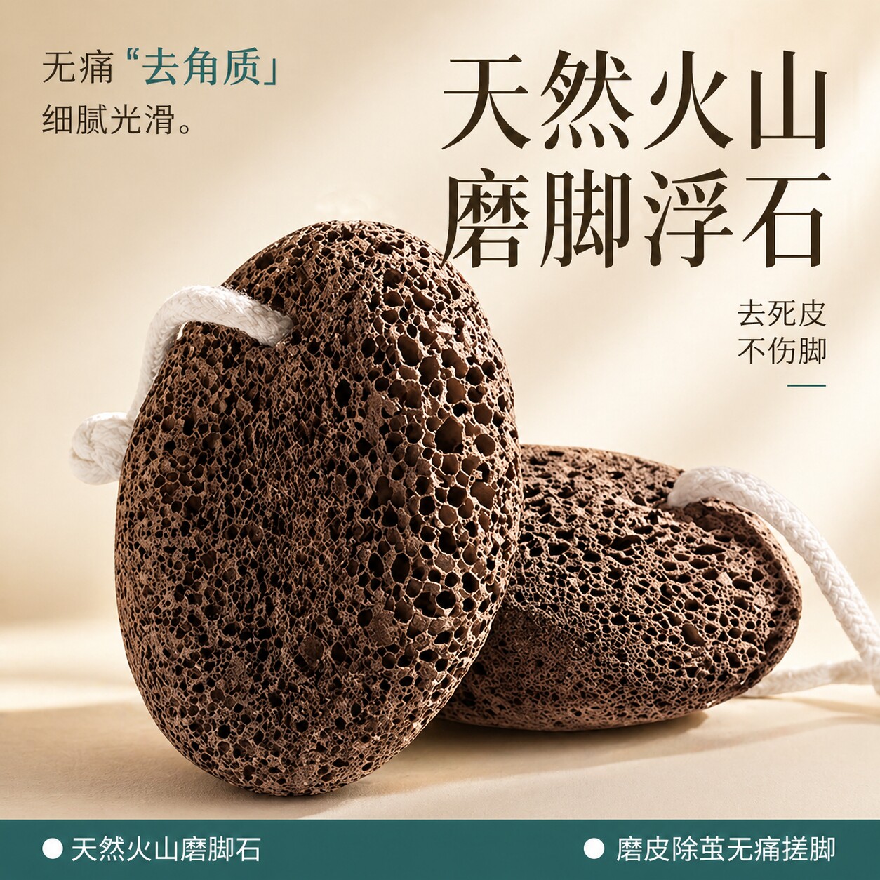 磨脚石天然火山去死皮老茧家用修脚磨脚神器磨脚后跟搓脚浮石刮脚