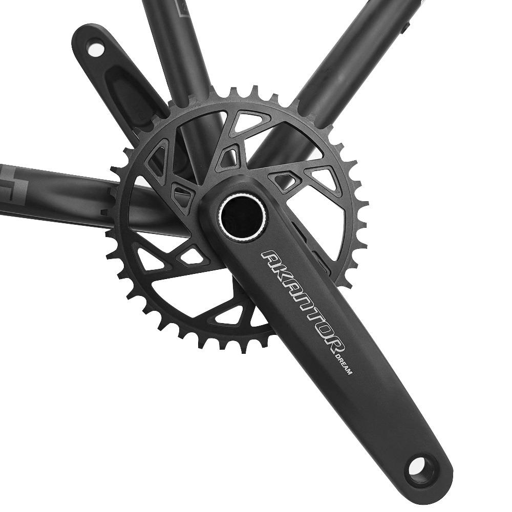 AKANTOR GXP山地车中空一体曲柄170mm铝合金链轮曲柄组正负齿牙盘