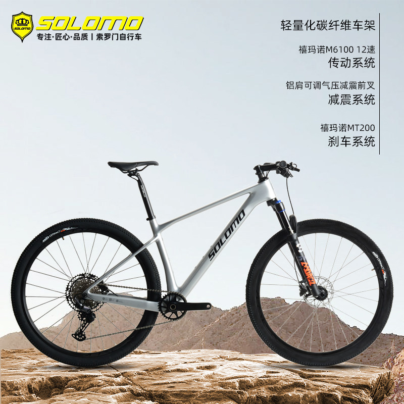 索罗门碳纤维山地车油刹减震