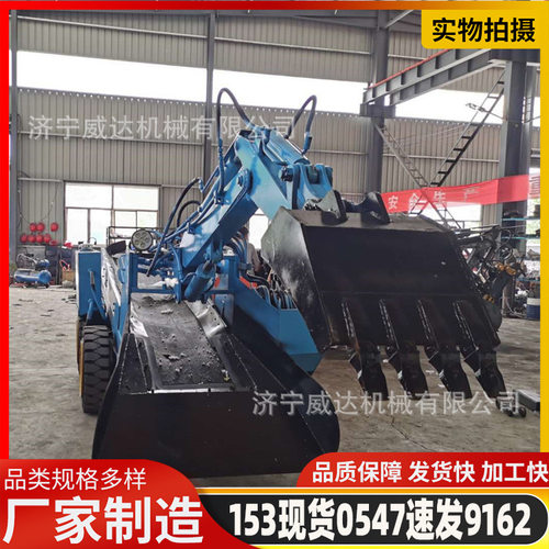 煤矿隧道用电动轮式扒渣机矿山工程扒渣堆料多型号挖掘式装载机