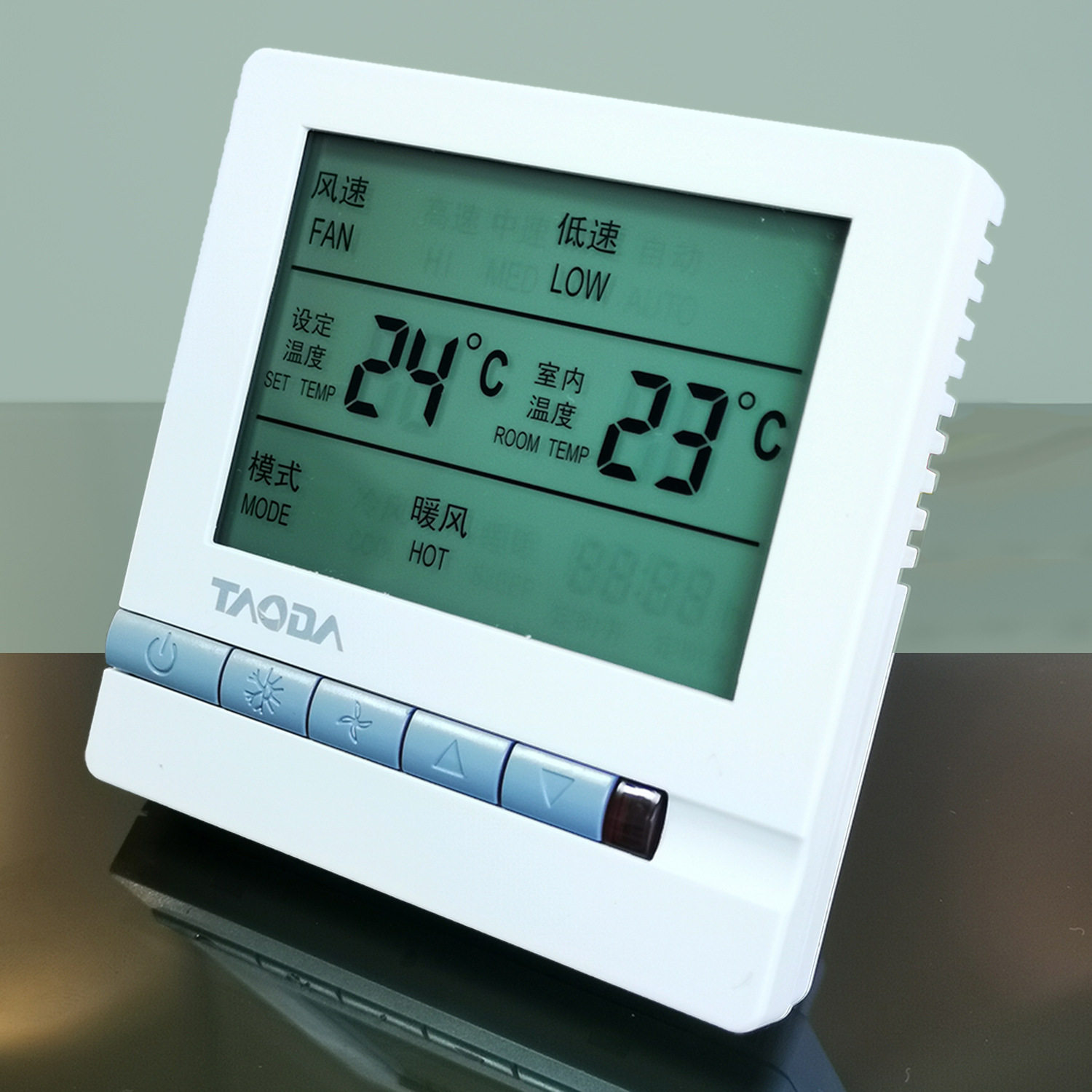 中央空调定时开关机锁定功能风机盘管控制面板遥控温器线控