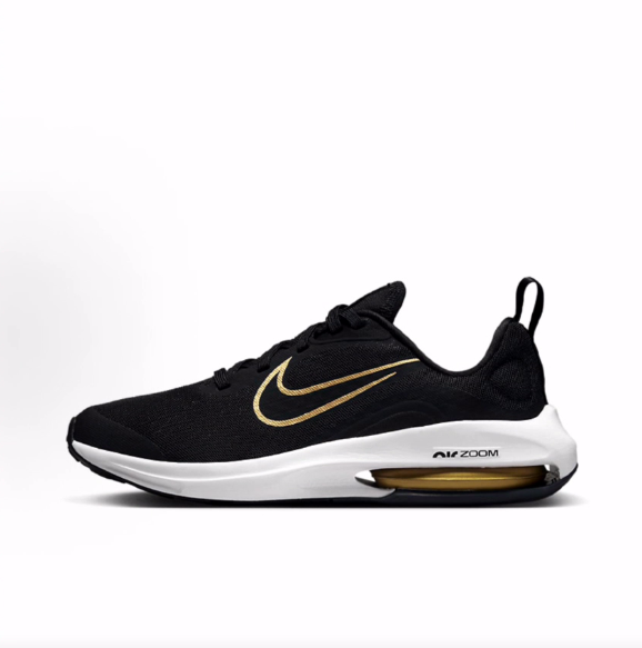Nike Air Zoom Arcadia 2 舒适缓震 耐磨透气低帮儿童跑步鞋黑金
