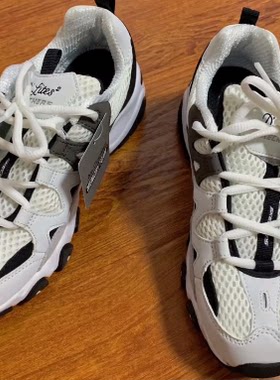 复古低帮老爹鞋女款黑白灰 Skechers斯凯奇D'LITES2.0运动