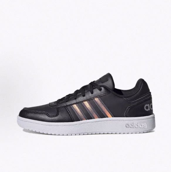 adidas neo Hoops 2.0 合成革 低帮 板鞋 女款