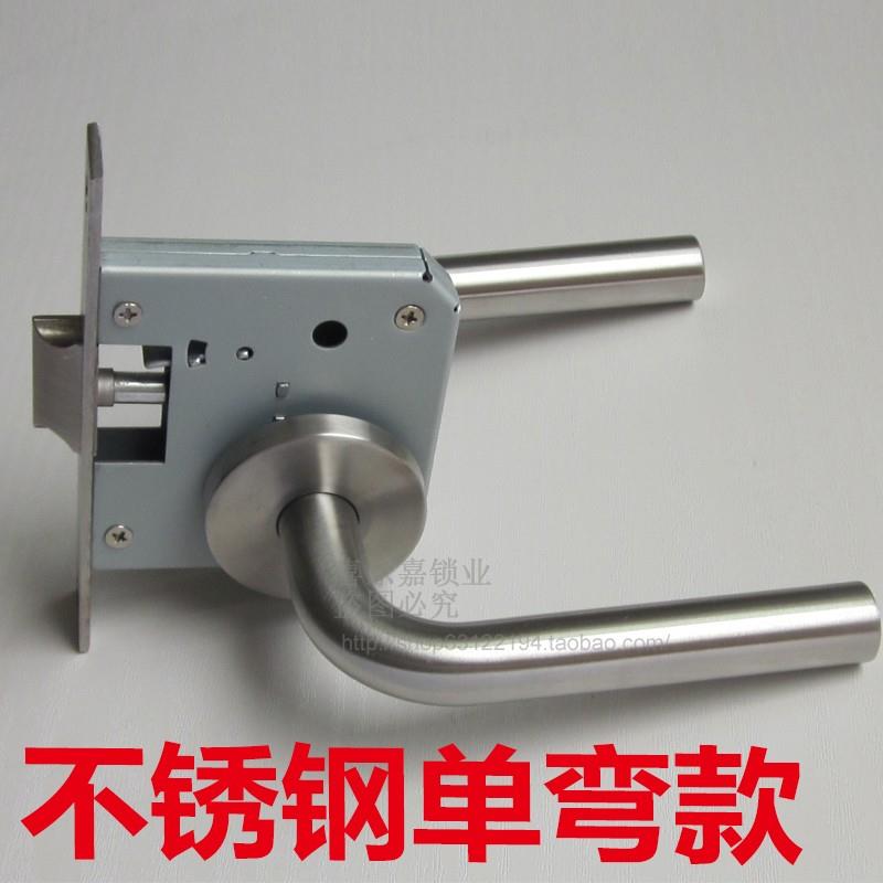 304不锈钢把手锁通道门锁厨房门锁储藏室锁防火门过道楼梯间门锁