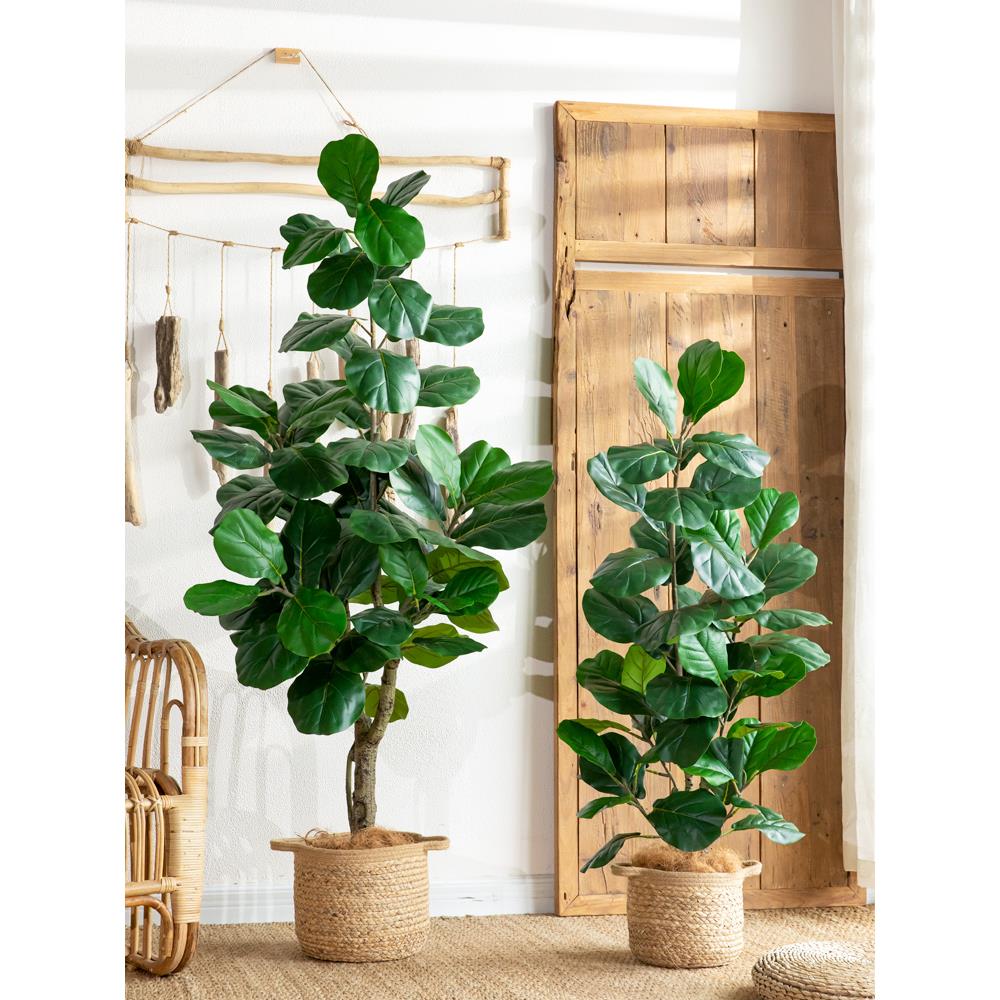 北欧仿真植物琴叶榕大型仿生假绿植盆栽室内客厅落地装饰盆景摆件