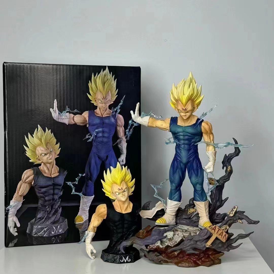特价七龙珠魔化贝吉塔手办模型GK雕像双头雕动漫潮玩摆件生日礼物