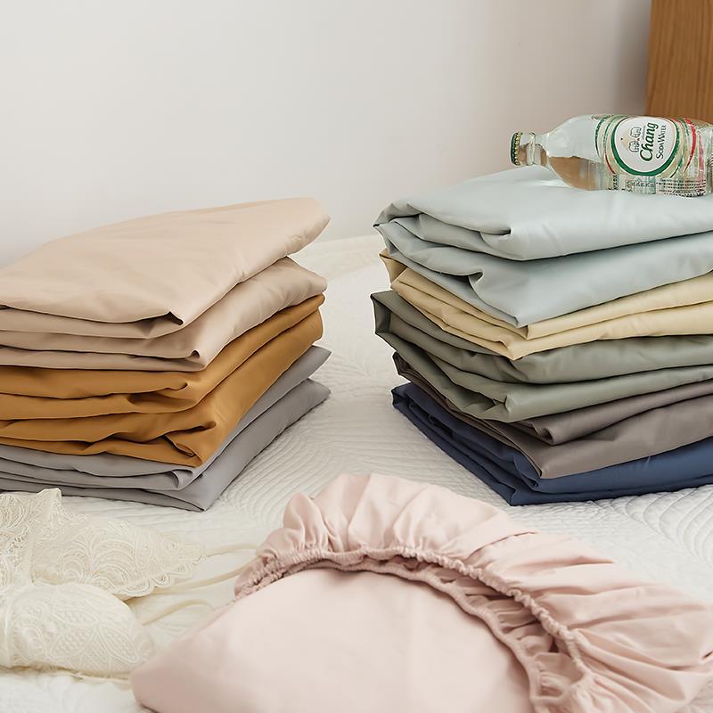 100支贡缎柔软亲肤单件床单全棉床笠席梦思床套双人1.8m床罩1.5米