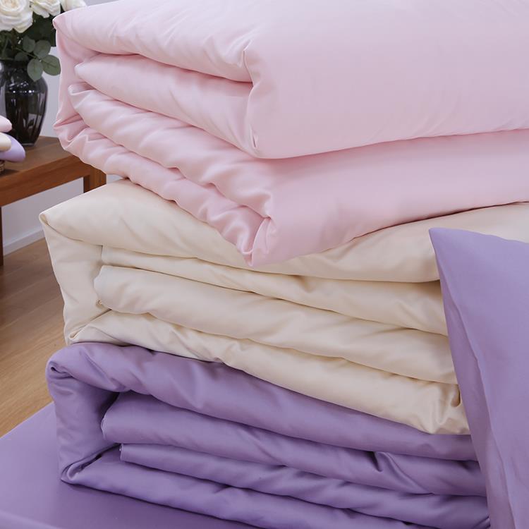 高端1400根纯棉贡缎被套单件定制全棉被罩单双人儿童纯色简约轻奢