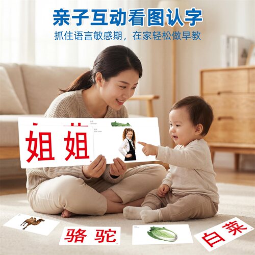 儿童早教看图识字卡启蒙认知大卡