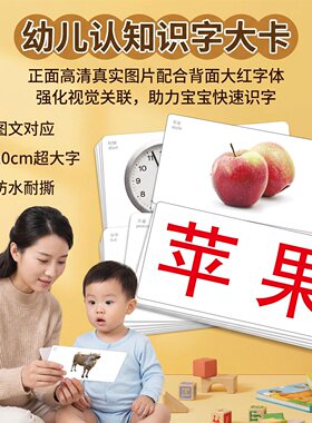 宝宝早教识字卡认知卡