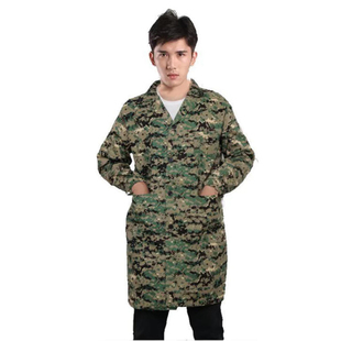 大褂男工作服大人做饭穿罩衣迷彩外套定制防尘耐磨干活穿的大褂子