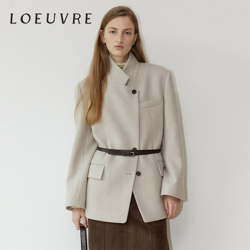 loeuvre郑丽媛同款毛呢外套
