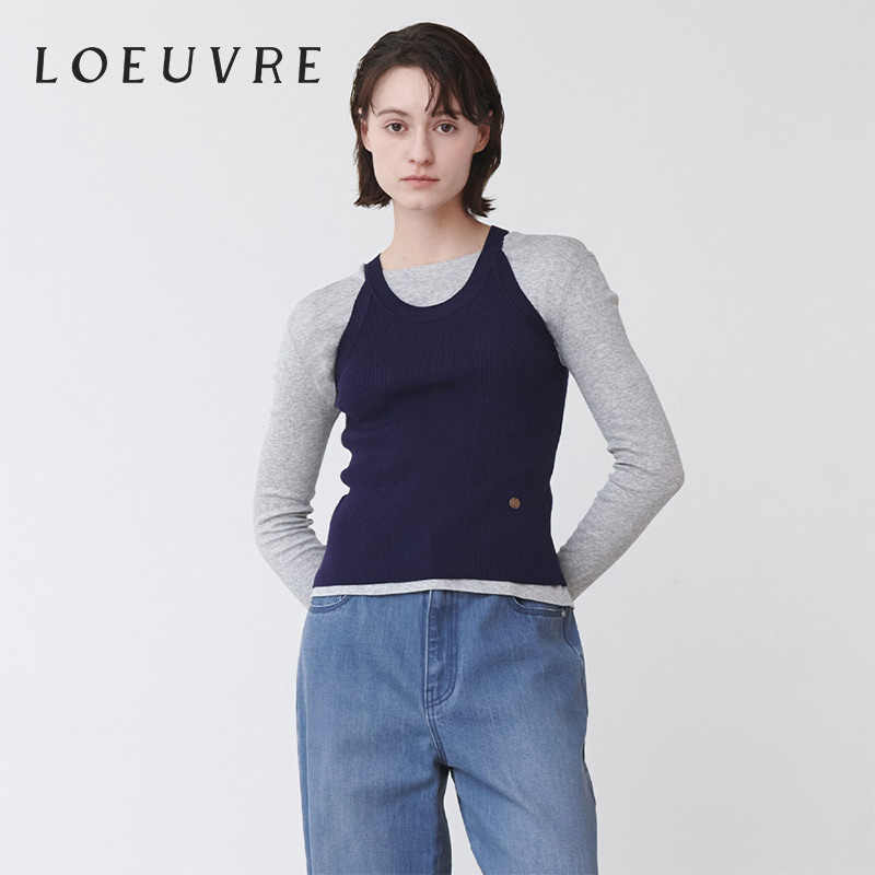 loeuvre针织背心吊带女
