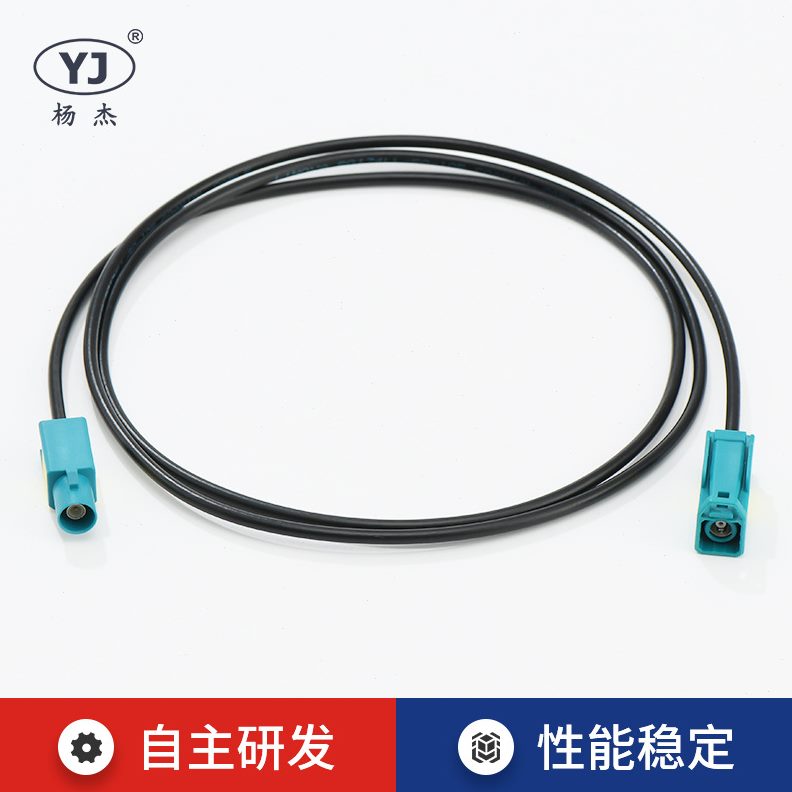 汽车线束电线汽车fakra母头连接线束硅胶耐温汽车车载线束配件