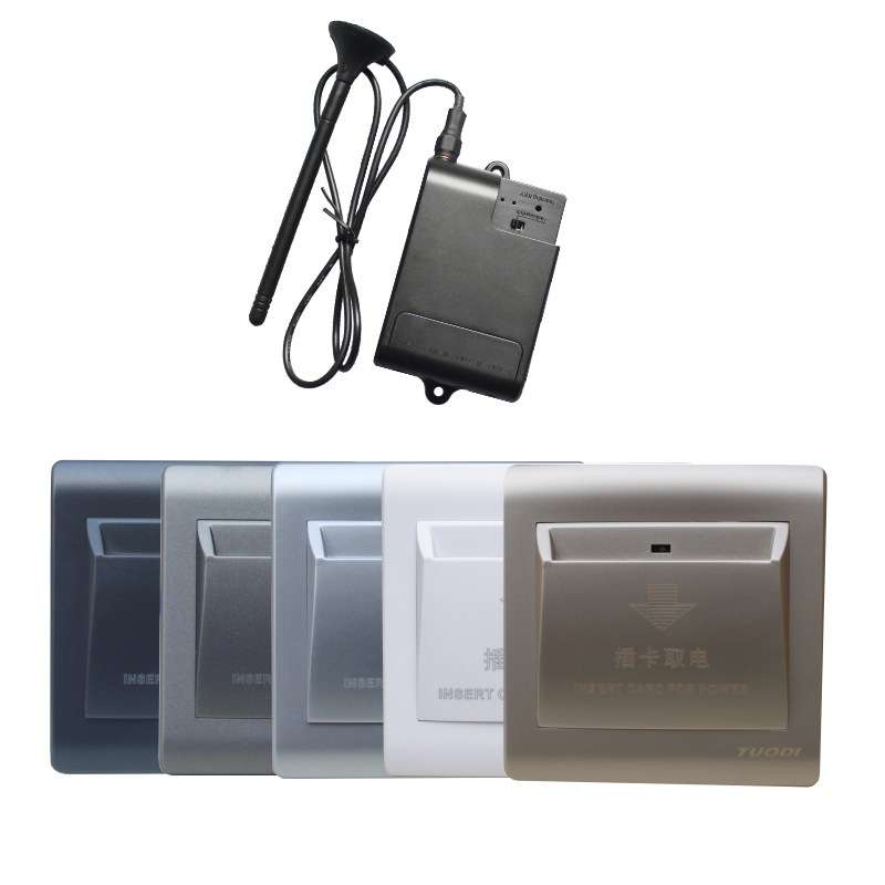 厂家直销86型无需布线酒店宾馆公寓改装民宿无线插卡取电开关面板