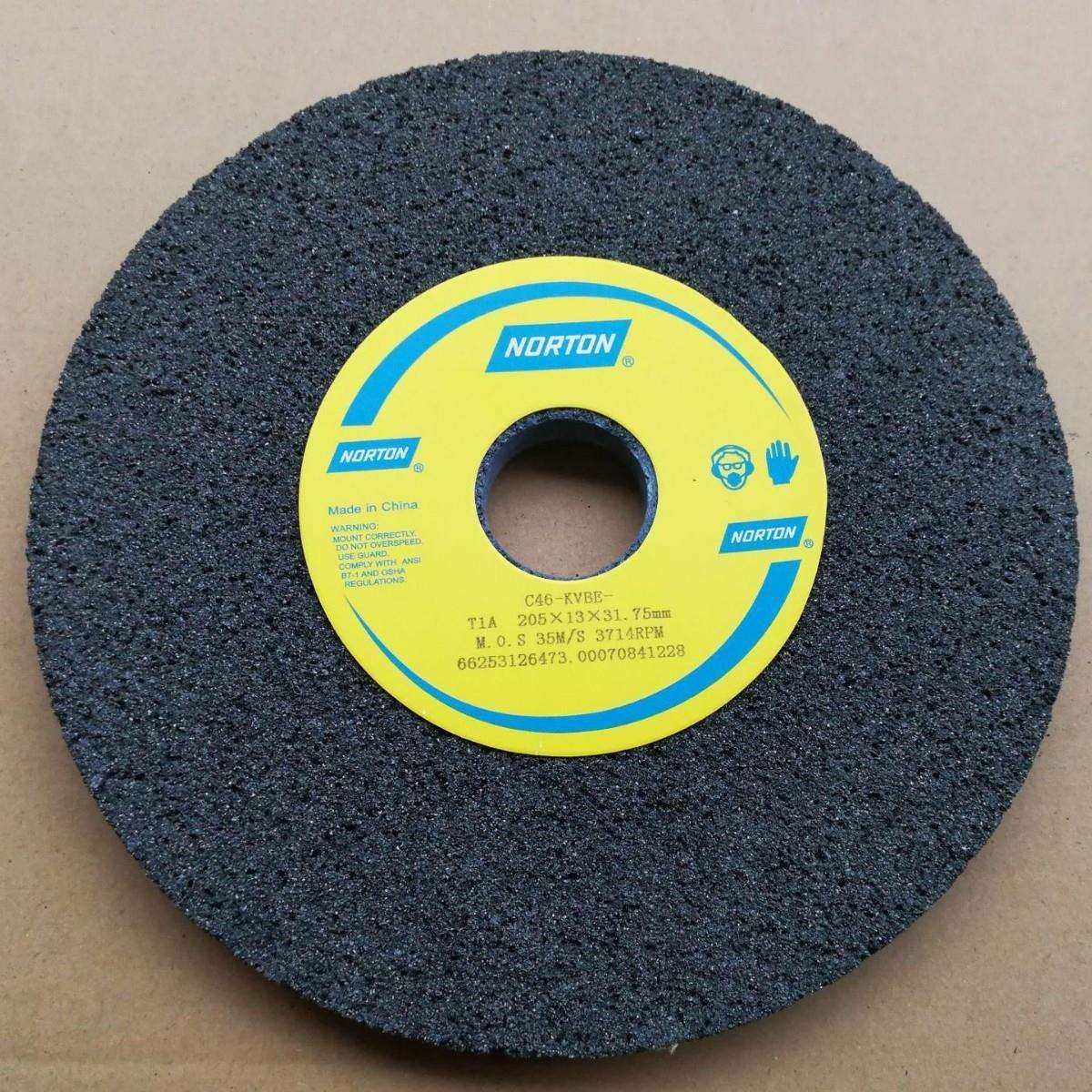 诺顿砂轮黑碳化硅大气孔砂轮磨铝铜胶棍砂轮C180*12.7*31.75