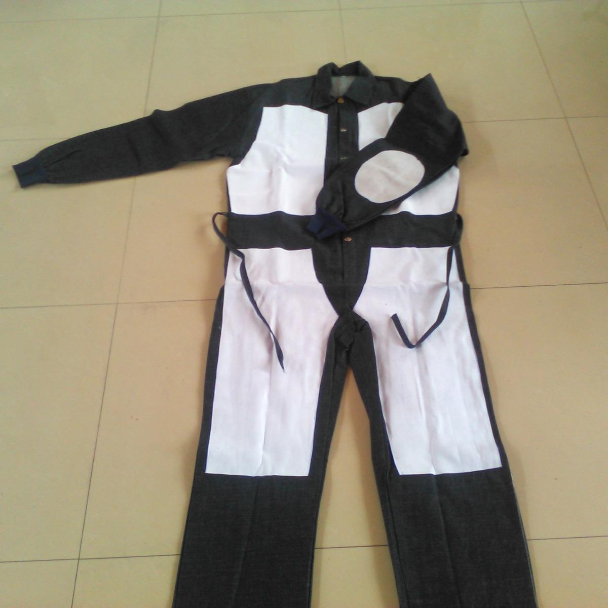 皮革帆布连体全身喷砂服 打沙衣 喷漆防护喷涂工作服 喷砂机专用