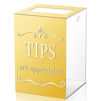 亚克力大号带锁收纳盒 酒吧live馆小费收集盒 意见箱捐款收纳盒