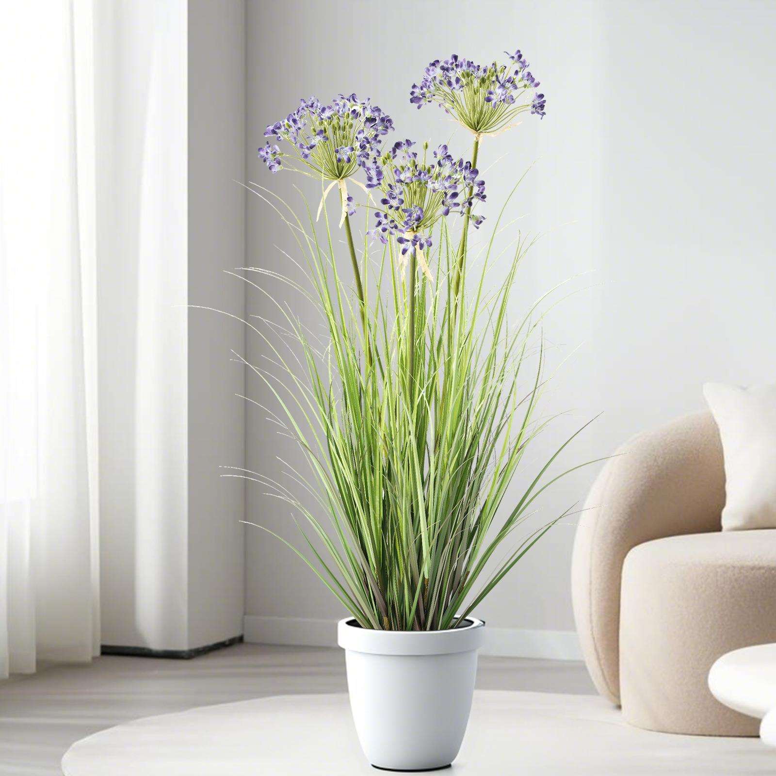 仿真芦苇洋葱草园林造景植物绿化盆景韭菜假花婚庆人造狗尾草绿植