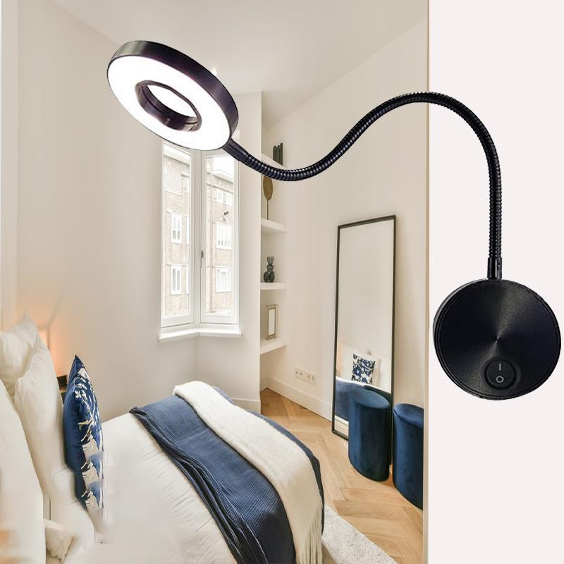 LED软管壁灯酒店酒吧客厅走廊玄关小夜灯壁灯现代简约按键壁灯