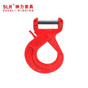 神力索具合金钢锻造80级短体羊角吊带自锁钩羊角安全钩厂家
